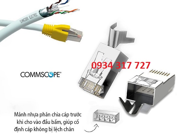 Hình Ảnh Sản Phẩm: Hạt mạng Cat6A Commscope cao cấp